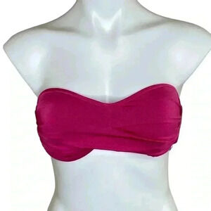Vitamin A Barbiecore Barbie pink bandeau bikini top size 8